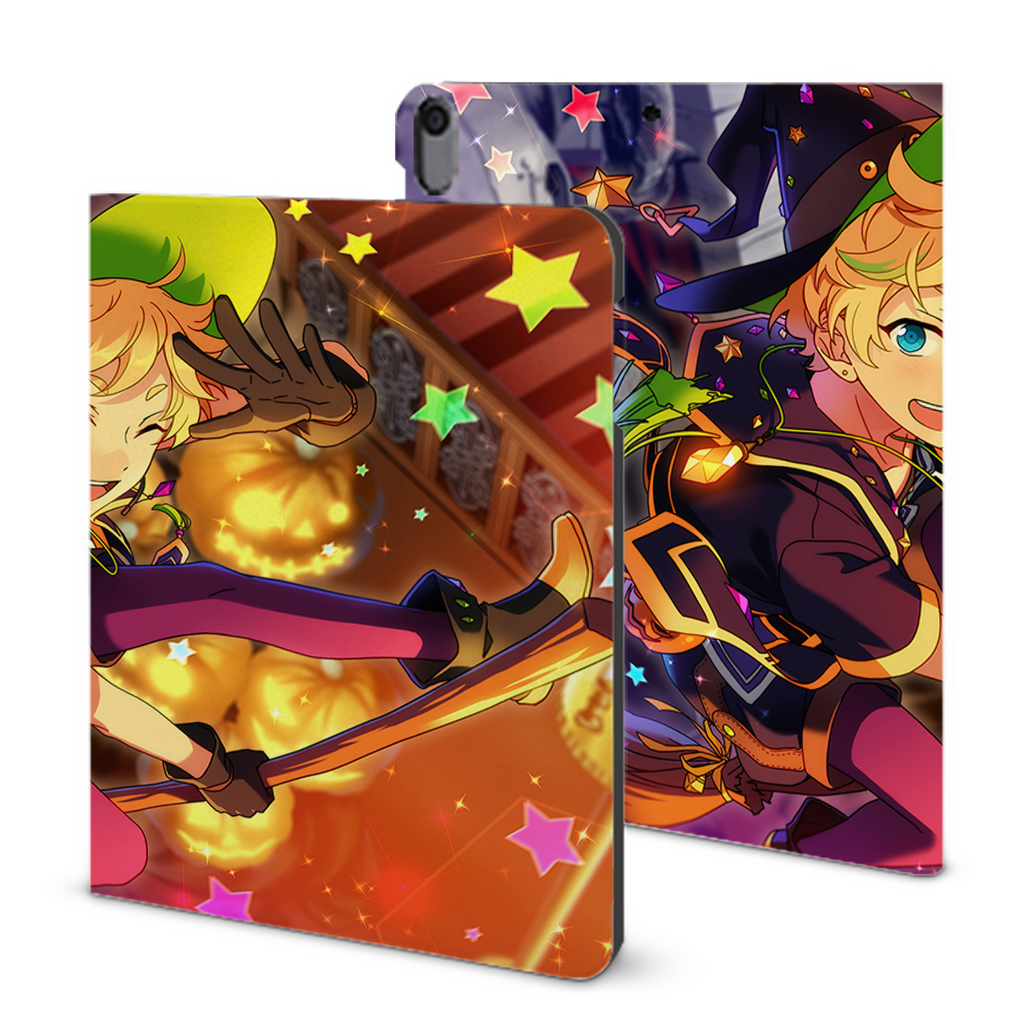 （画像用） あんさんぶるスターズ! Ensemble Stars IPad ケース ブック型 PUレザー TPU 耐衝撃 軽量 薄型 ペン収納なし 全面保護 IPad 各モデル対応